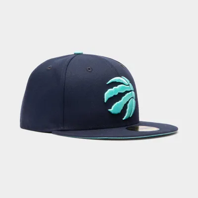 New Era 59Fifty Toronto Raptors Fitted Cap Night Shift Navy / Sea Glass