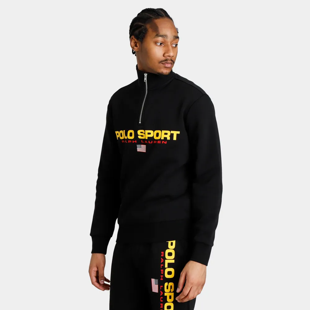 Polo Ralph Lauren Sport Quarter Zip Black / Gold