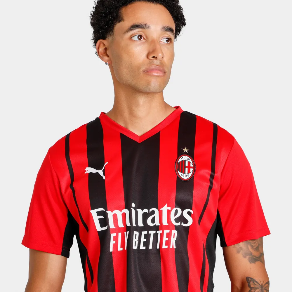 Puma AC Milan Home Replica Jersey Tango Red / Black