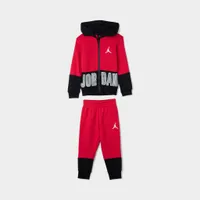 Jordan Infant Boys’ Baseline Full-Zip Hoodie Set / Gym Red