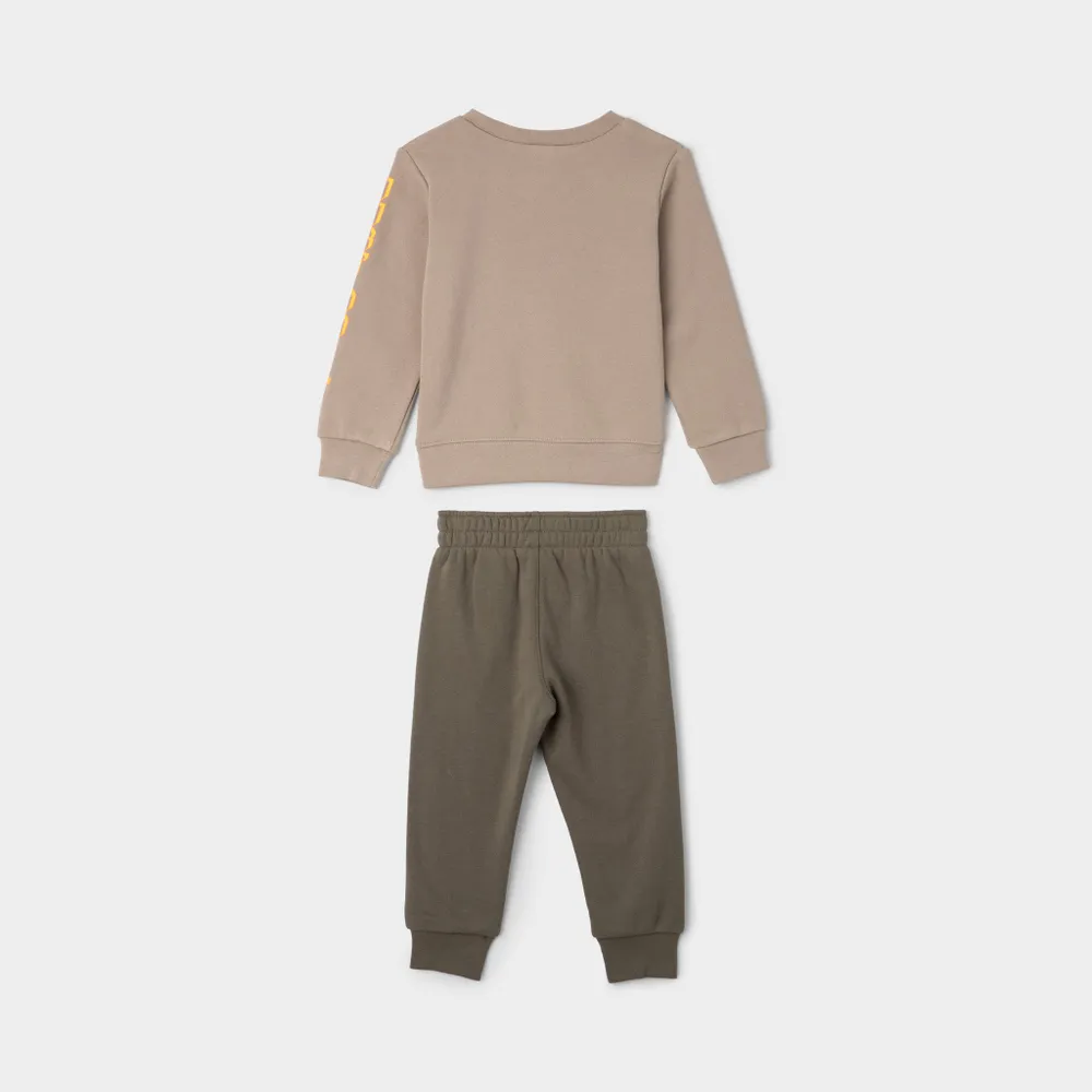 Nike Infant Boys' Club Fleece Crewneck Set / Medium Olive