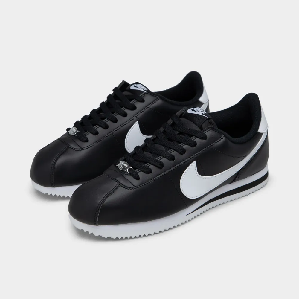 Nike Cortez Basic Black / White - Metallic Silver