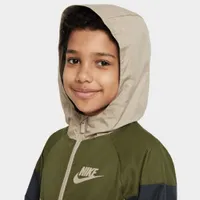 Nike Junior Boys' Sportswear Windrunner Jacket Khaki / Rough Green - Black