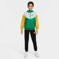 Nike Junior Boys’ Sportswear Windrunner Jacket Malachite / Photon Dust - Yellow Ochre