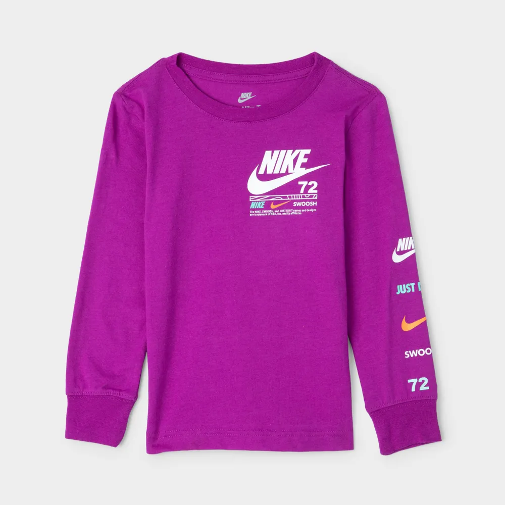 Nike Child Boys' Illuminate Long Sleeve T-shirt / Vivid Purple