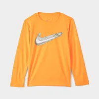 Nike Child Boys’ Dri-FIT Textured Swoosh Long Sleeve T-shirt / Orange