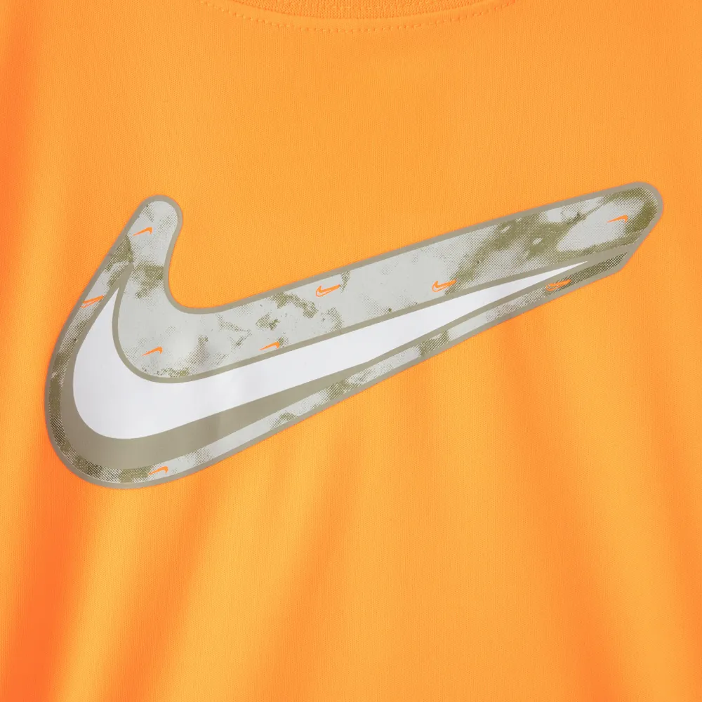 Nike Child Boys’ Dri-FIT Textured Swoosh Long Sleeve T-shirt / Orange