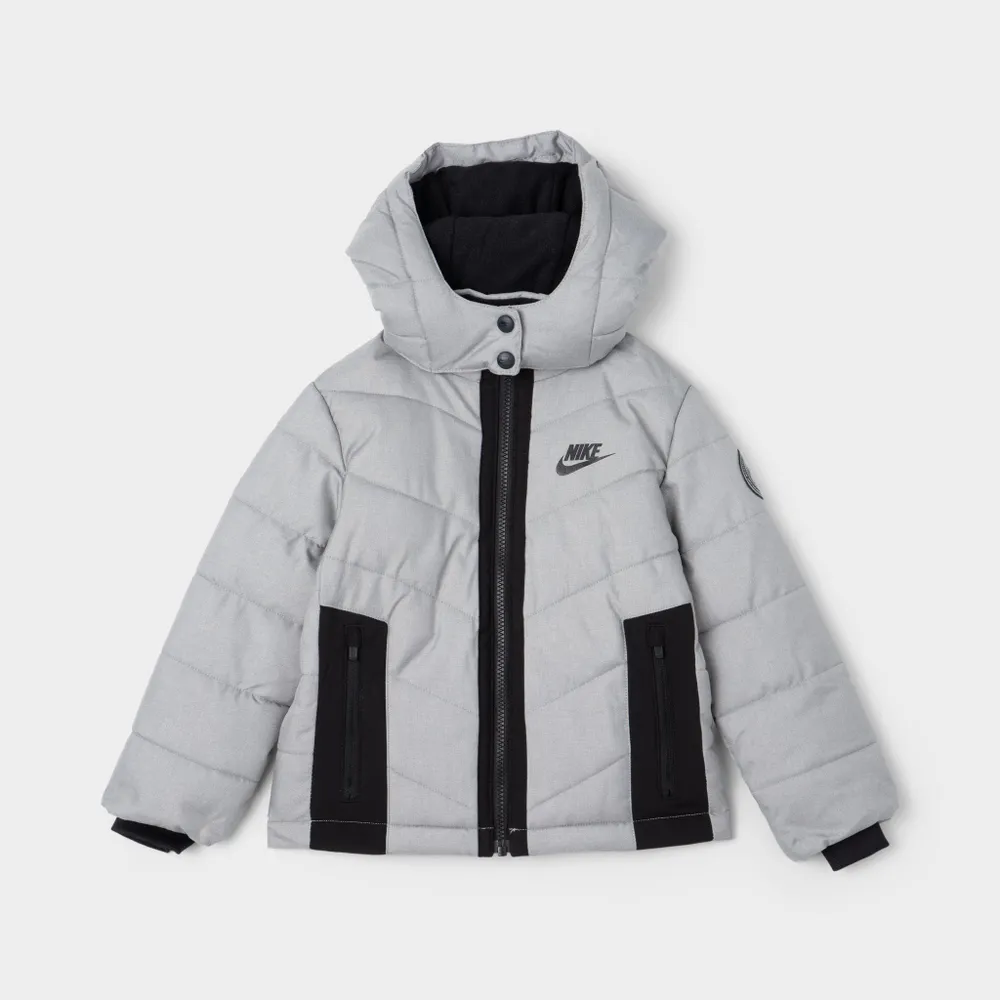 Nike Child Boys' Cross Hatch Down Jacket / Dark Grey Heather