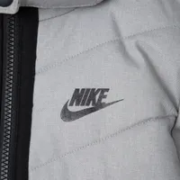 Nike Child Boys' Cross Hatch Down Jacket / Dark Grey Heather