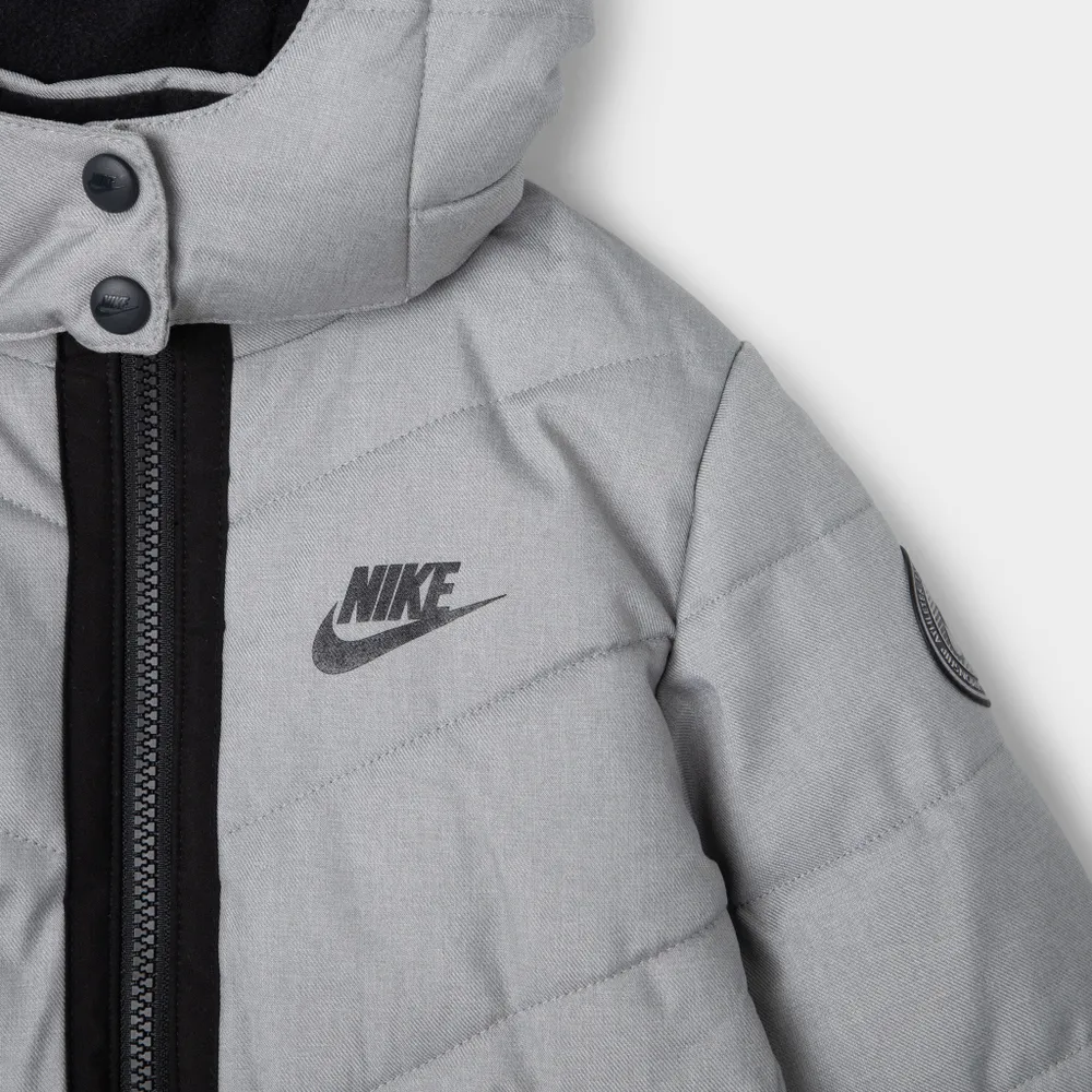 Nike Child Boys' Cross Hatch Down Jacket / Dark Grey Heather