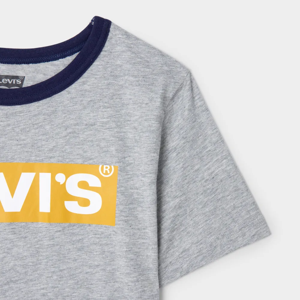 Levis Levi's Junior Boys' Ringer Graphic T-shirt / Grey Heather