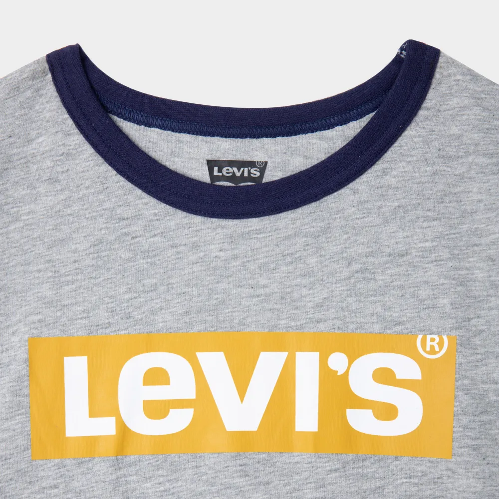 Levi’s Junior Boys’ Ringer Graphic T-shirt / Grey Heather