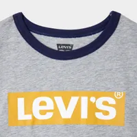 Levi’s Junior Boys’ Ringer Graphic T-shirt / Grey Heather