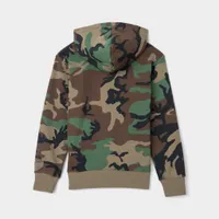 Jordan Junior Boys’ Printed Pullover Hoodie / Camo Green