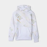 Jordan Junior Boys' Holiday Shine Pullover Hoodie / White