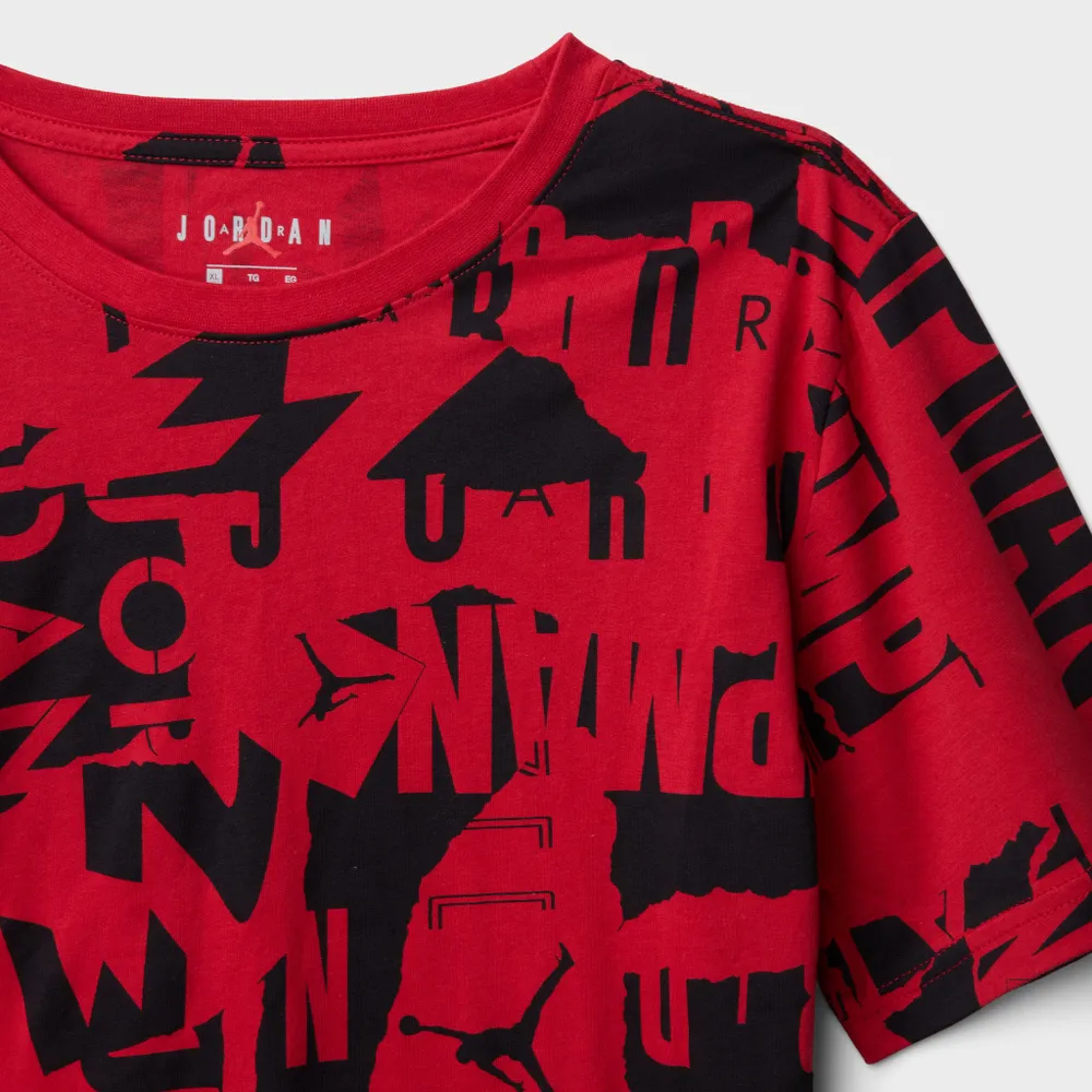 Jordan Junior Boys' Printed T-shirt / Gym Red