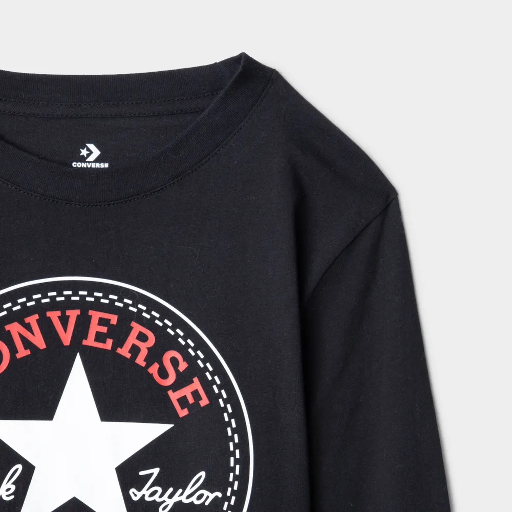 Converse Juniors’ Chuck Patch Long Sleeve T-shirt / Black