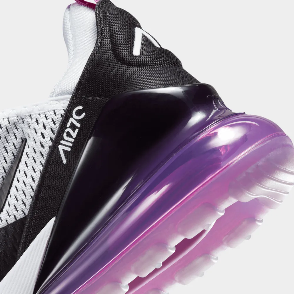 Nike Women's Air Max 270 White / Black - Fuchsia Dream