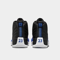 Women's 12 Retro Black / Hyper Royal - Metallic Silver