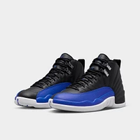 Women's 12 Retro Black / Hyper Royal - Metallic Silver