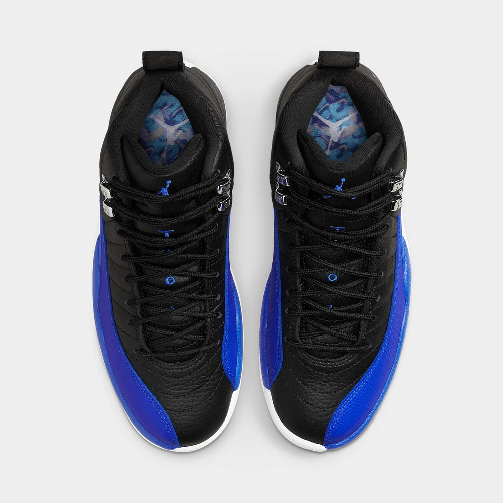 Women's 12 Retro Black / Hyper Royal - Metallic Silver