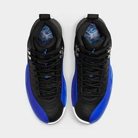 Women's 12 Retro Black / Hyper Royal - Metallic Silver
