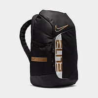 Nike Elite Pro Basketball Backpack Black / White - Metallic Gold