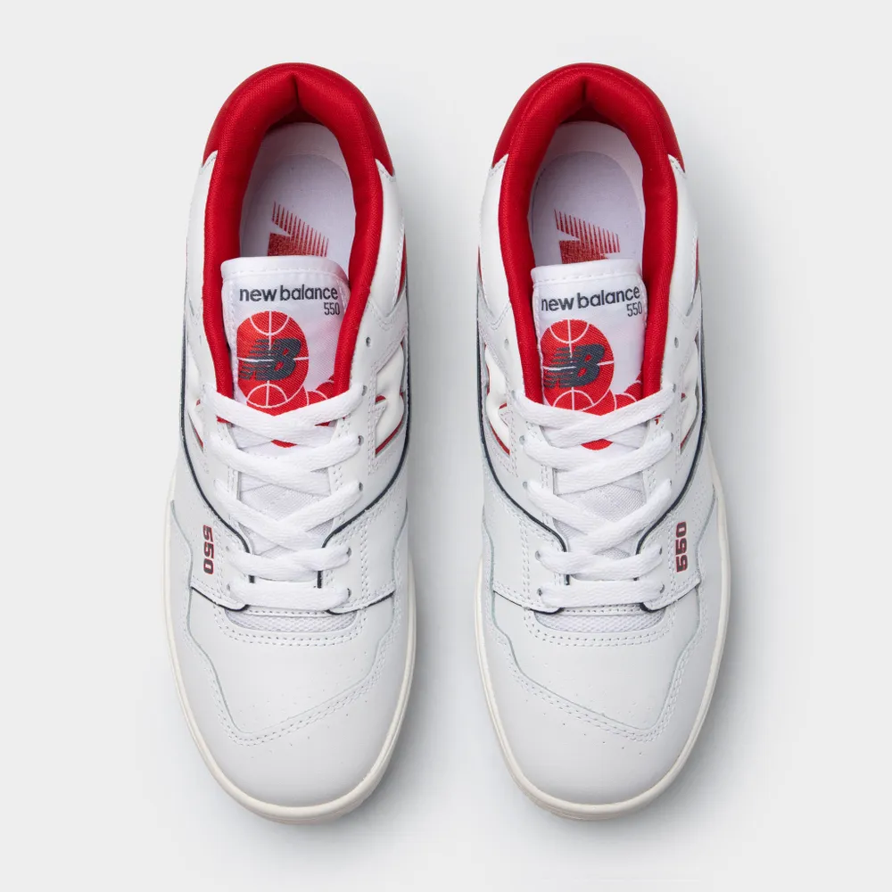 New Balance BB550JR1 White / Team Red - NB Navy