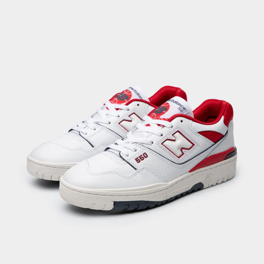 New Balance BB550JR1 White / Team Red - NB Navy