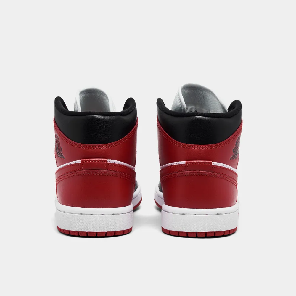 Jordan Women’s 1 Mid Black / Gym Red - White