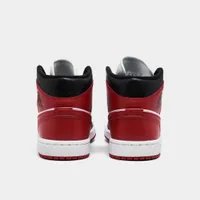 Jordan Women’s 1 Mid Black / Gym Red - White