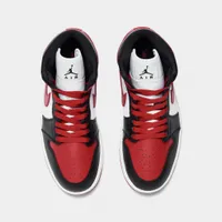 Jordan Women’s 1 Mid Black / Gym Red - White