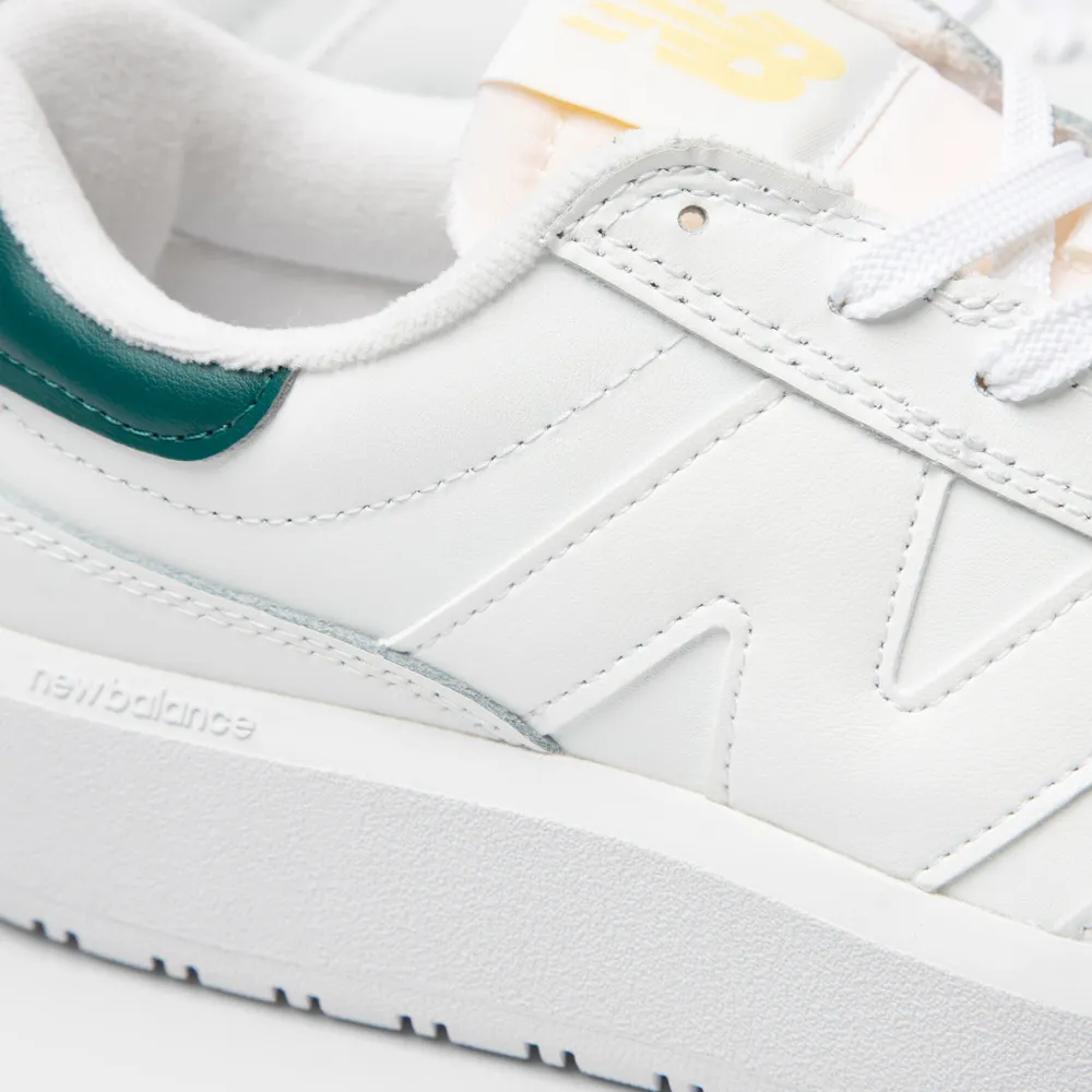 New Balance CT302 White / Vintage Teal - Maize