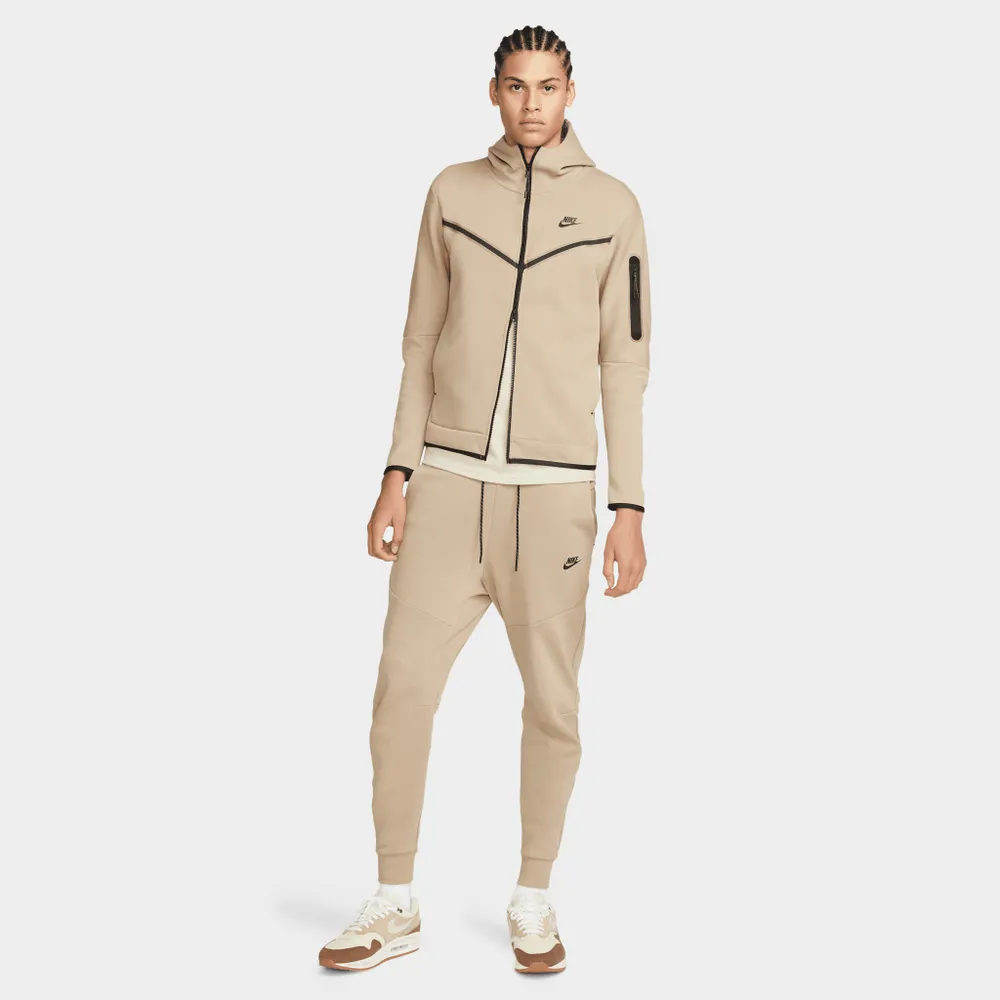 Nike Sportswear Tech Fleece Full-Zip Hoodie Khaki / Black