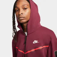Nike Sportswear Tech Fleece Full Zip Hoodie Dark Beetroot / Black - Phantom