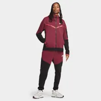 Nike Sportswear Tech Fleece Full Zip Hoodie Dark Beetroot / Black - Phantom