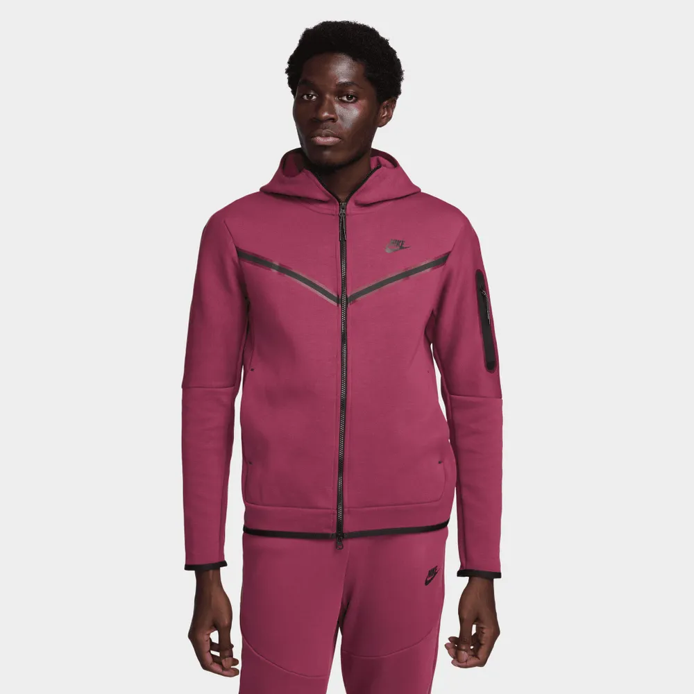 Nike Sportswear Tech Fleece Full Zip Hoodie Rosewood / Black