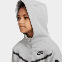 Nike Sportswear Junior Boys' Tech Fleece Full Zip Hoodie Dark Grey Heather / Black