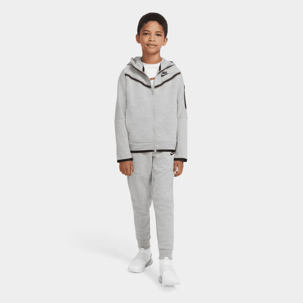 Grey Nike Tech Fleece Full Zip Hoodie Children