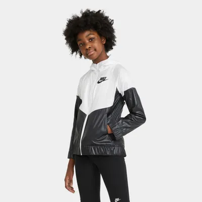 Nike Sportswear Junior Girls’ Windrunner Jacket White / Black