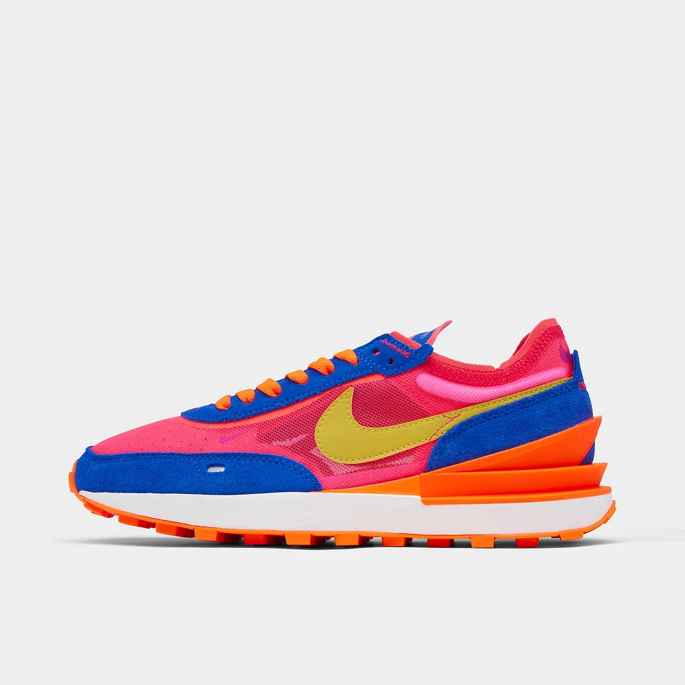 Nike Women's Waffle One Racer Blue / Bright Citron - Hyper Pink