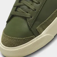 Nike Women's Blazer Low '77 Medium Olive / Velvet Brown - Orange Trance