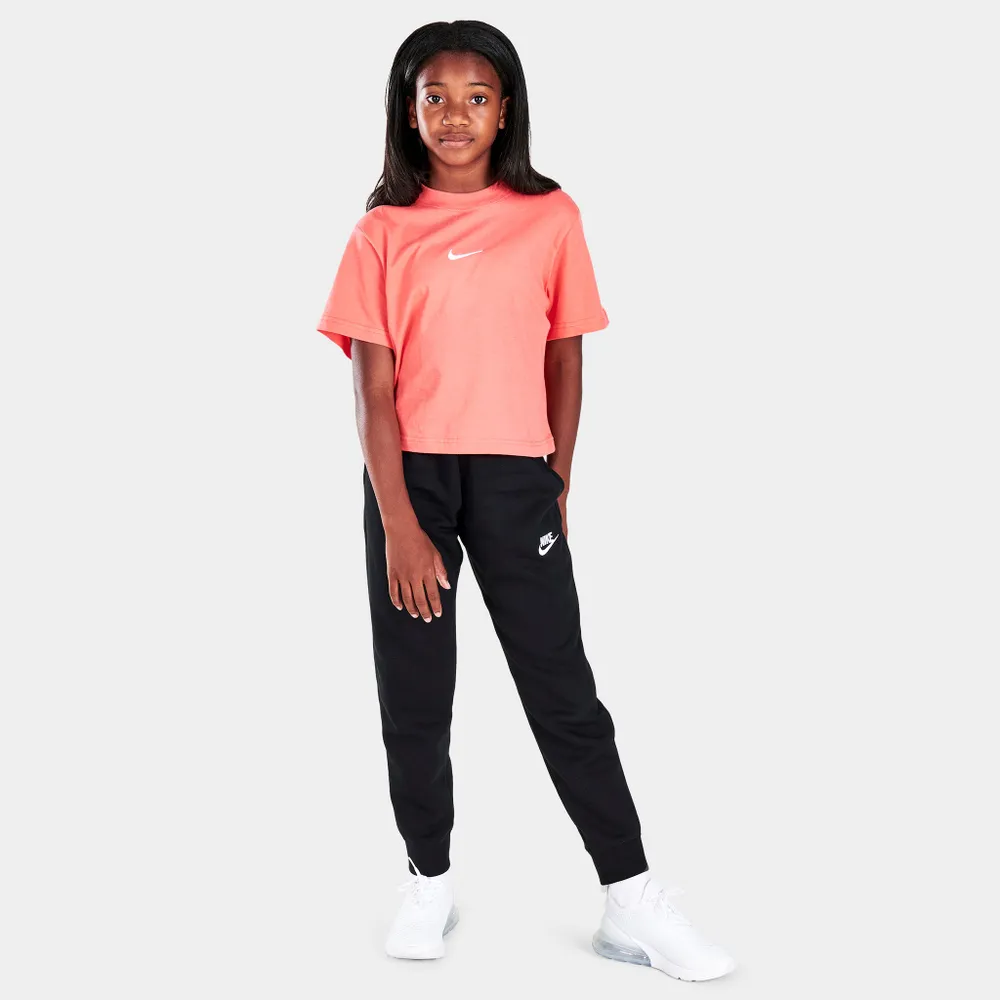 Nike Sportswear Junior Girls’ Club Fleece Joggers Black / White