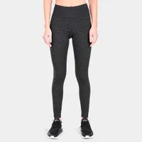 Nike Women's Dri-FIT One Mid-Rise Printed Tights Off Noir / White