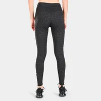 Nike Women's Dri-FIT One Mid-Rise Printed Tights Off Noir / White