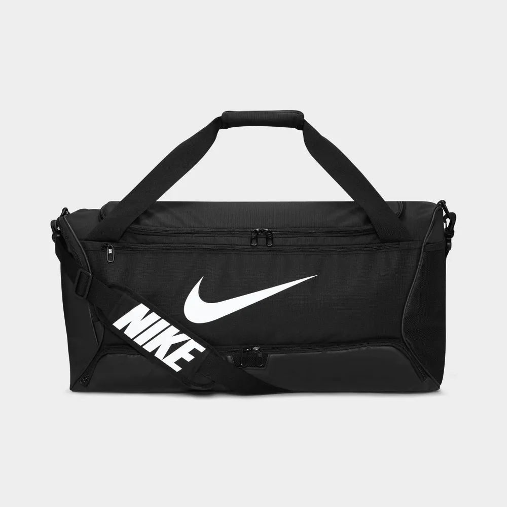 Nike Brasilia 9.5 Training Duffel Bag (Medium) Black / Black - White