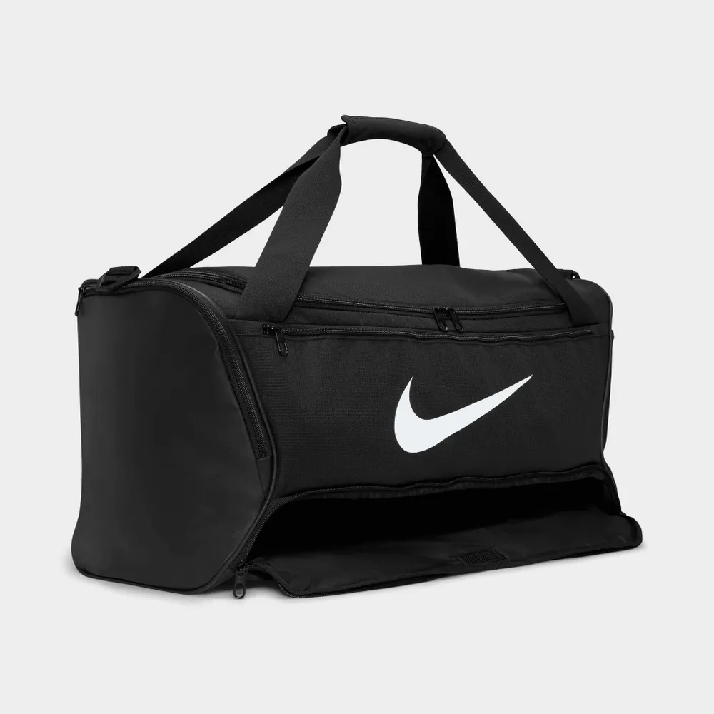 Nike Brasilia 9.5 Training Duffel Bag (Medium) Black / Black - White