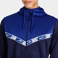 Nike Sportswear Full Zip Hoodie Blackened Blue / Deep Royal - White