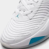 Jordan Luka 1 White / Metallic Silver - Neon Turquoise