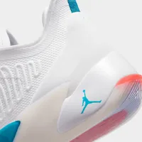 Jordan Luka 1 White / Metallic Silver - Neon Turquoise